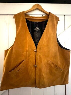 Willis & Geiger - Leather Vest - Vintage 90s